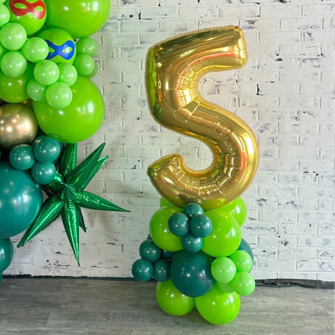 DIY Balloon Number Sculpture Balloon Number Foil TMNT Balloon