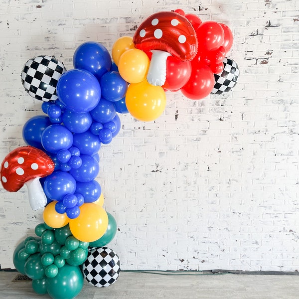 Mario Kart Birthday Balloon Garland Arch Kit