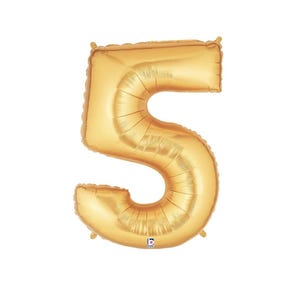 Number Five Balloon Birthday Number Gold Balloon Foil Balloon Kit Birthday Party Party Decoration Large Number Balloon
