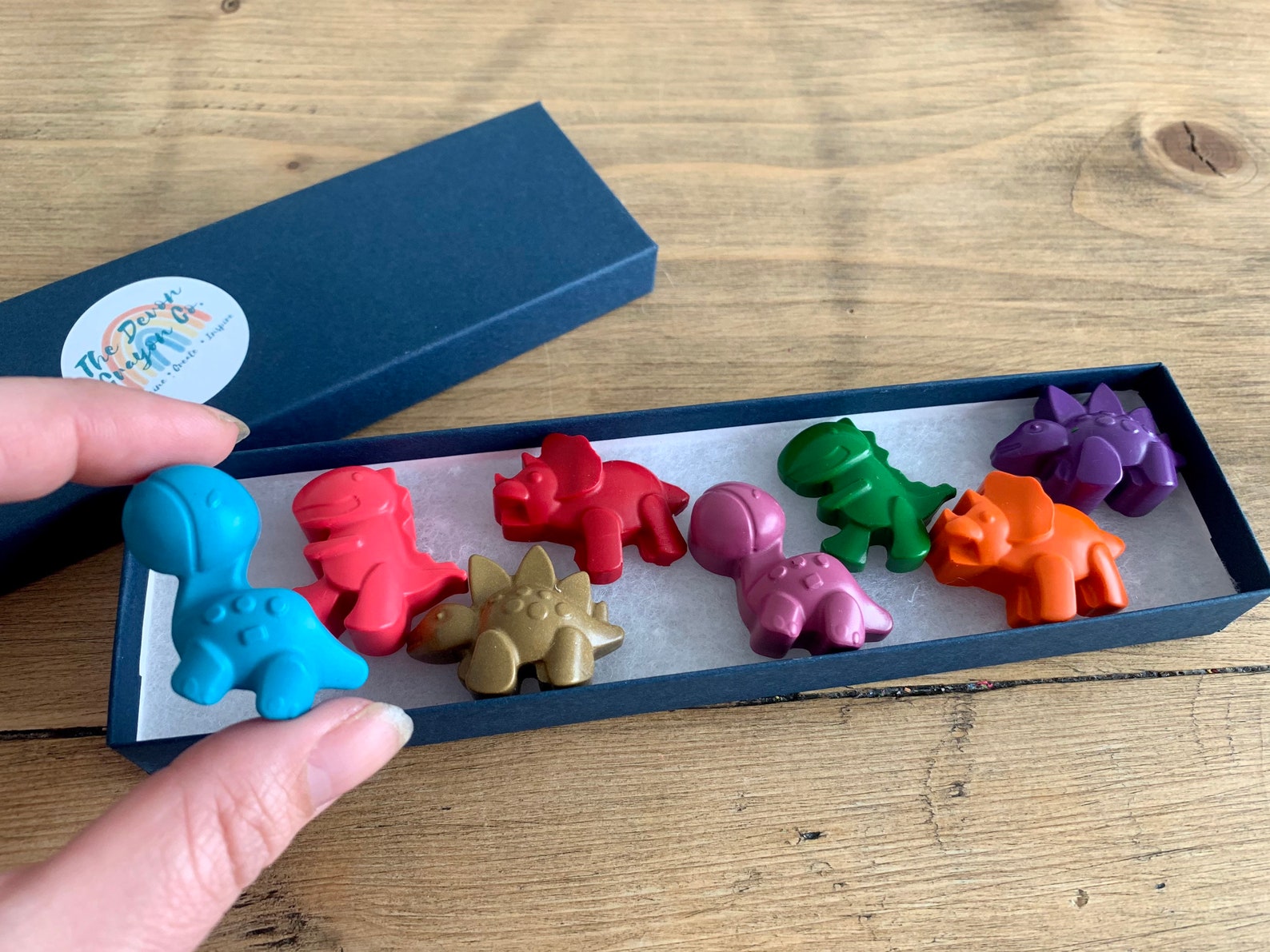 Dinosaur Crayons Dino Crayons Shape Crayons Dinosaur Etsy