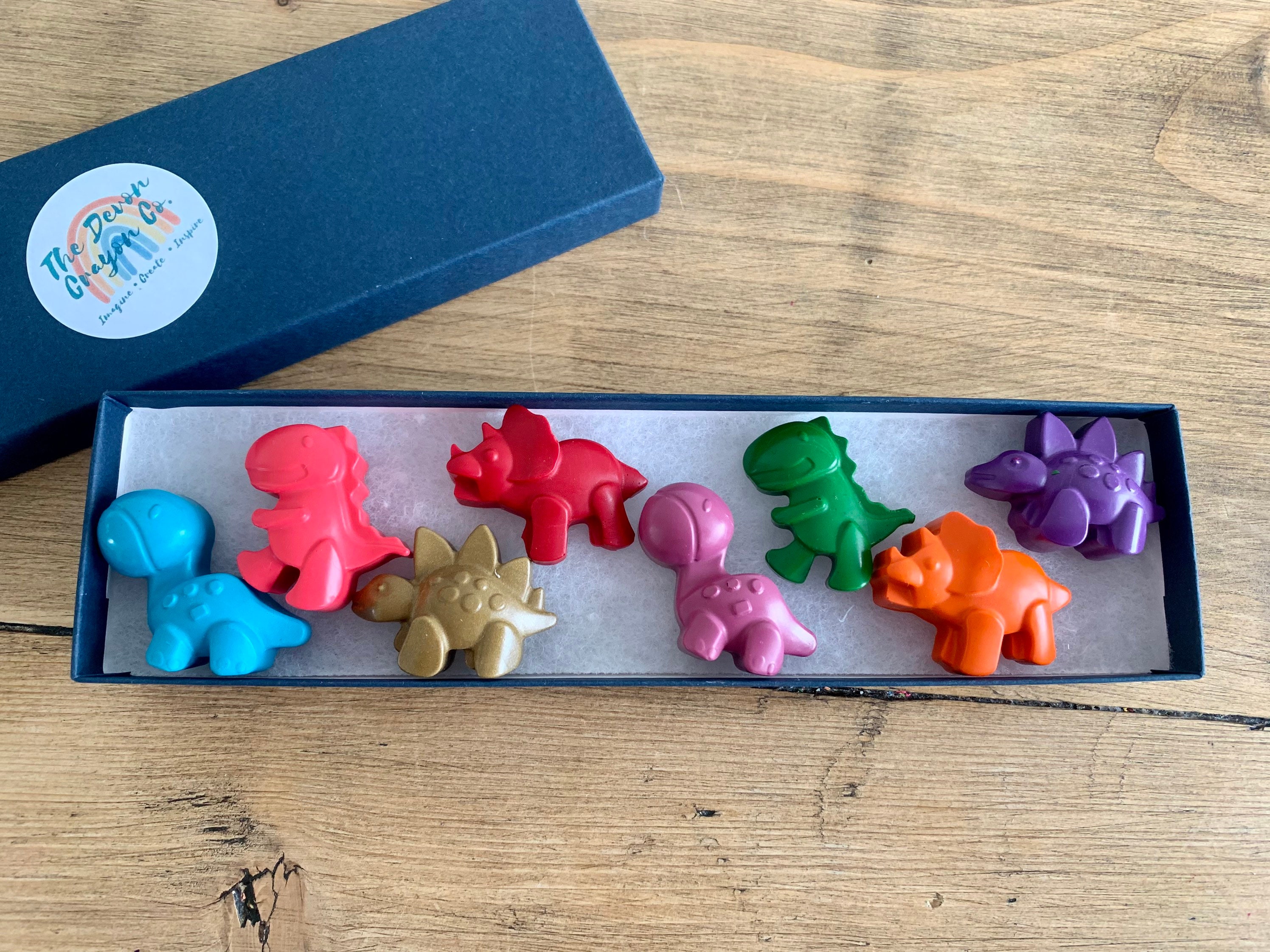 Dinosaur Crayons Dino Crayons Shape Crayons Dinosaur Etsy