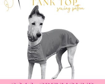 Greyhound Tank Top Sewing Pattern PDF: Beginner-Friendly Dog Clothes (S/M/L Sizes)