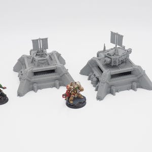 Grimdark Listening Post Terrain 28mm Tabletop Wargaming 3D Printed