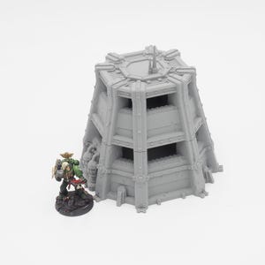 Grimdark Doppel Pillbox Bunker Terrain 28 mm Tabletop Wargaming 3D Gedruckt