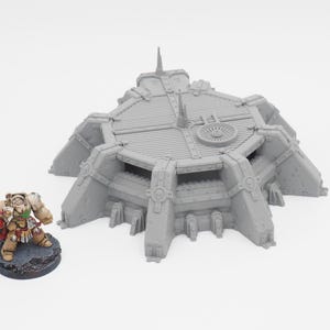 Grimdark Command Bunker Terrain 28mm Tabletop Wargaming 3D Printed