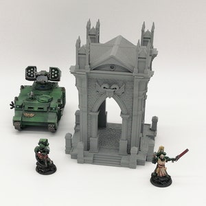 Large Brick Tomb Terrain for 28mm Tabletop Wargaming 3D Printed