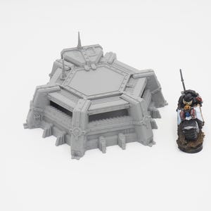 GrimdarkInfantry Bunker Terrain 28 mm Tabletop Wargaming 3D Gedruckt