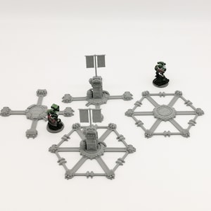 Grimdark Mission Objectives Terrain 28mm Tabletop Wargaming 3D Printed