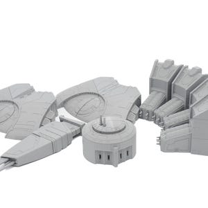 Cadre Headquarters V2 | United Frontier 28mm 30mm Terrain Tabletop Wargaming 3D Printed image 3