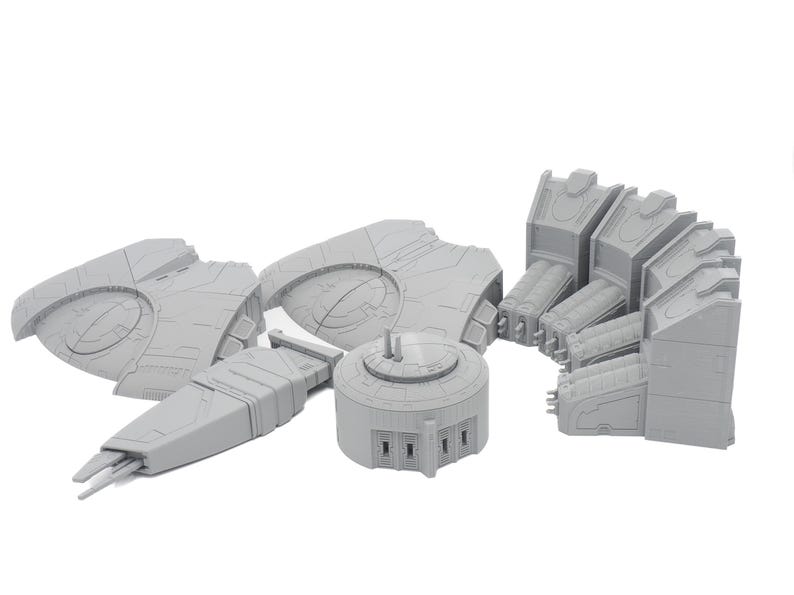 Cadre Headquarters V2 | United Frontier 28mm 30mm Terrain Tabletop Wargaming 3D Printed image 3