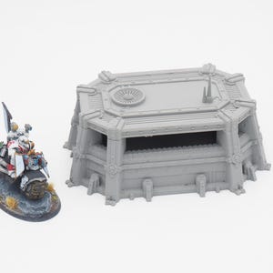 Grimdark Große Pillbox Bunker Terrain 28 mm Tabletop Wargaming 3D Gedruckt