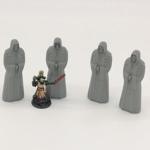 Gothic Priest Statue Scatter Terrain Set 28mm Tabletop Wargaming 3D Printed