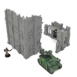Gothic Scifi L Tournament Ruins 28mm 30mm Tabletop Wargaming Terrain 3D Printed