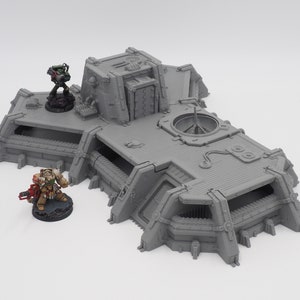 Grimdark Field Kommando Hauptsitz Terrain 28 mm 32 mm Tabletop Wargaming 3D Gedruckt