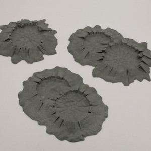 Bundel: Battlefield Crater Terrain-set voor 28 mm-tafelblad Wargaming 3D-geprint