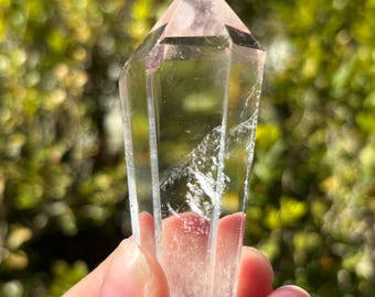 Clear Quartz Crystal Point Polished Transparent Stone Decor