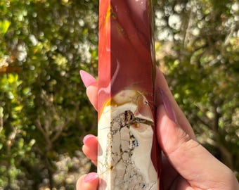 Mookaite Jasper Tower | Australian Grounding Strength Crystal, Earth Energy Stone