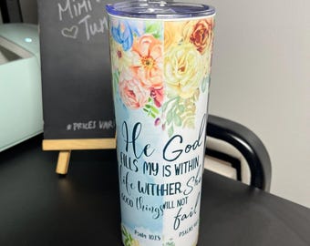 20oz Bible verses skinny tumbler