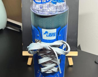 20oz Detroit Lions skinny tumbler