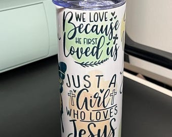 20oz Bible verses skinny tumbler