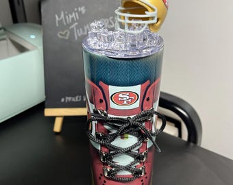 20oz San Francisco 49rs football tumbler