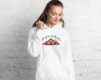 Life es better at the barn Hoodie