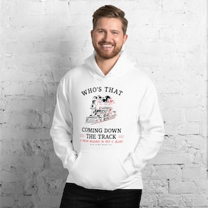 Georgia &quot;Who es that&quot; Weißer Kapuzenpullover