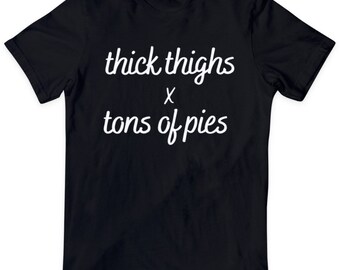 Thick Thighs x Tons of Pies Pump Cover - Oversized Gym T-shirt - Halloween and Fall Vibes