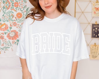 Bride Comfort Colors T-Shirt, Bridal Shower Gift, Bridesmaid Gift, Bachelorette Shirt, Bride to Be Shirt, Bride Gift, Bridal Party