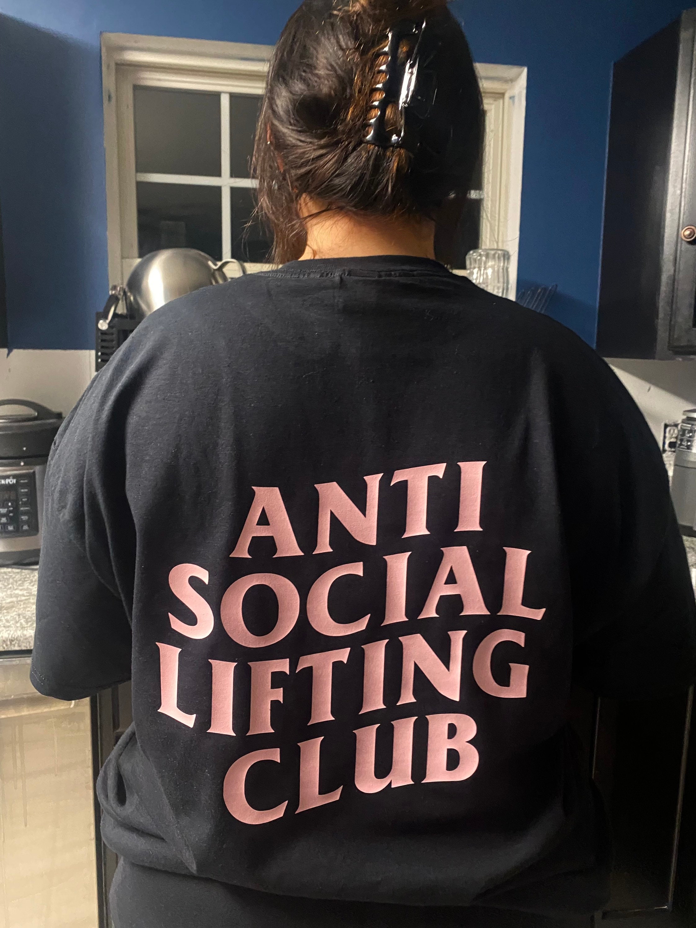 Pchee Anti-Social Gym Rat Club Crop Tee