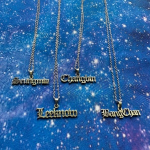 Stray kids steel necklaces