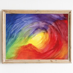 Watercolor Art | Digital Art | Abstract Art | Printable Wall Art | Waldorf | Spiritual Art | Rainbow Art | Surge
