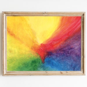 acrylic Art | Digital Art | Abstract Art | Printable Wall Art | Waldorf | Spiritual Art | Landscape Painting | Rainbow Art | color