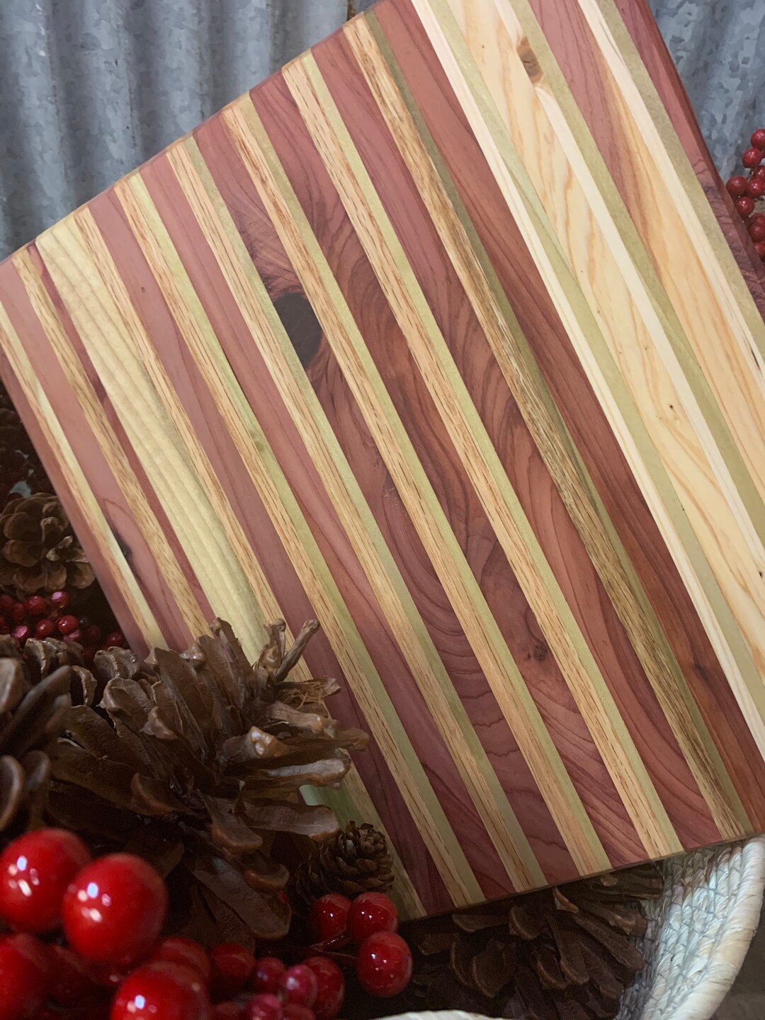 Long Grain Cutting Board / Long Grain Serving Tray / Mixed Wood Cutting