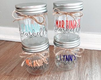 Plastic schelpenpot- aandenkenpot- vakantie aandenken- strandschatten- schelpenhouder- schelpencollectie- kinderstrandvakantie-