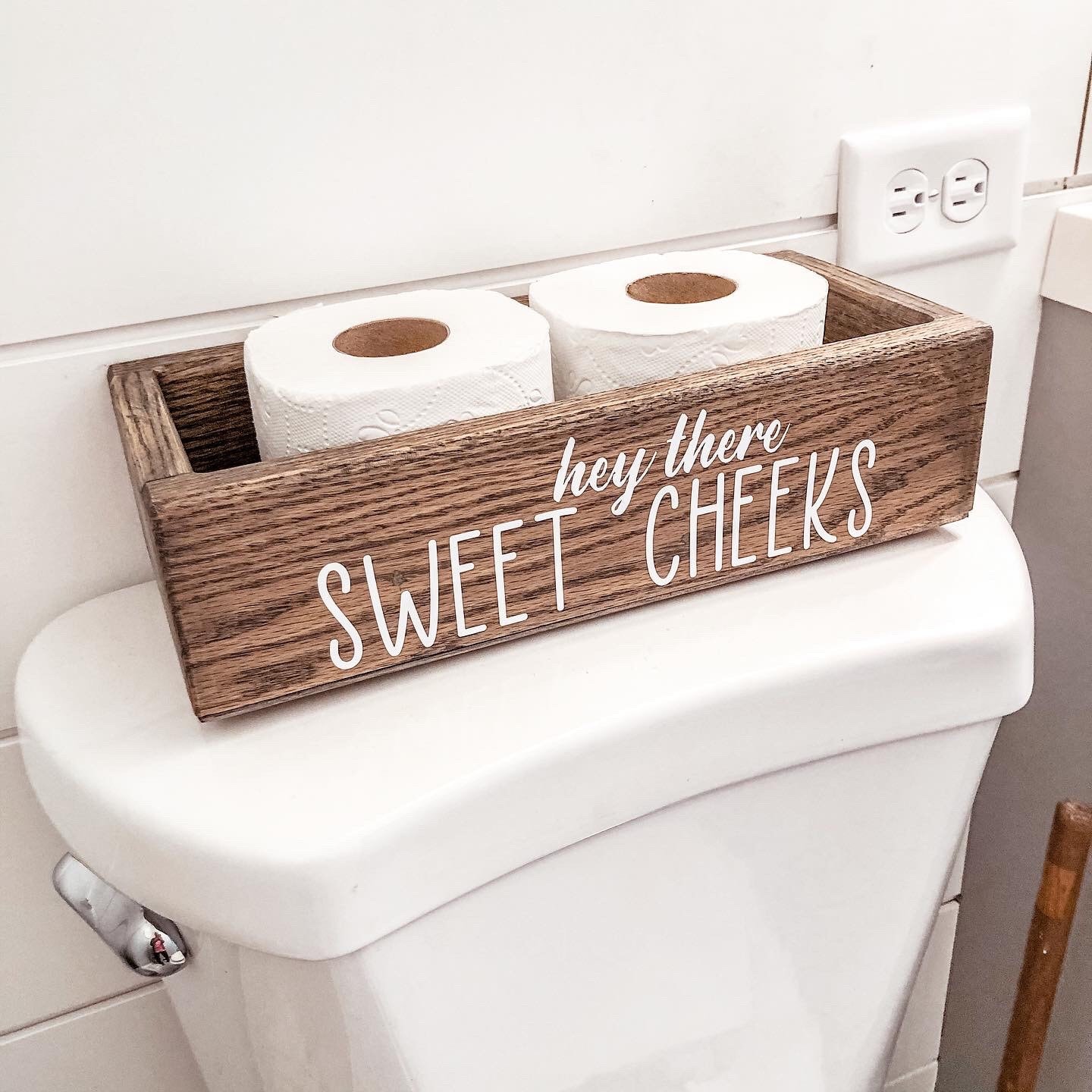 Caja de inodoro Decoración del baño Caja del baño | Etsy