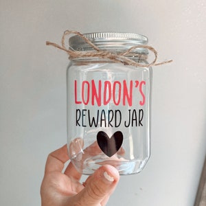 Kids Plastic Reward Jar- Custom Mason Jar- Plastic Savings Container- Teacher Classroom Reward- Class Essentials- School Rewards