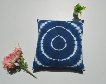 INDIGO  tie dye pillow cover