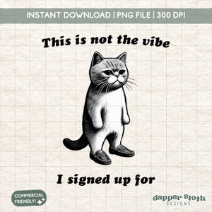 Este no es el ambiente para el que me inscribí PNG, meme de gato sarcástico por sublimación, diseño animal sarcástico divertido, camiseta de gato gruñón, gráfico de estado de ánimo moderno