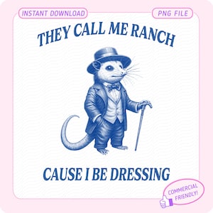 Ze noemen me Ranch omdat ik me aankleed, grappige opossum png, prullenbakpanda png, je bent een slimme kerel of een scheet png