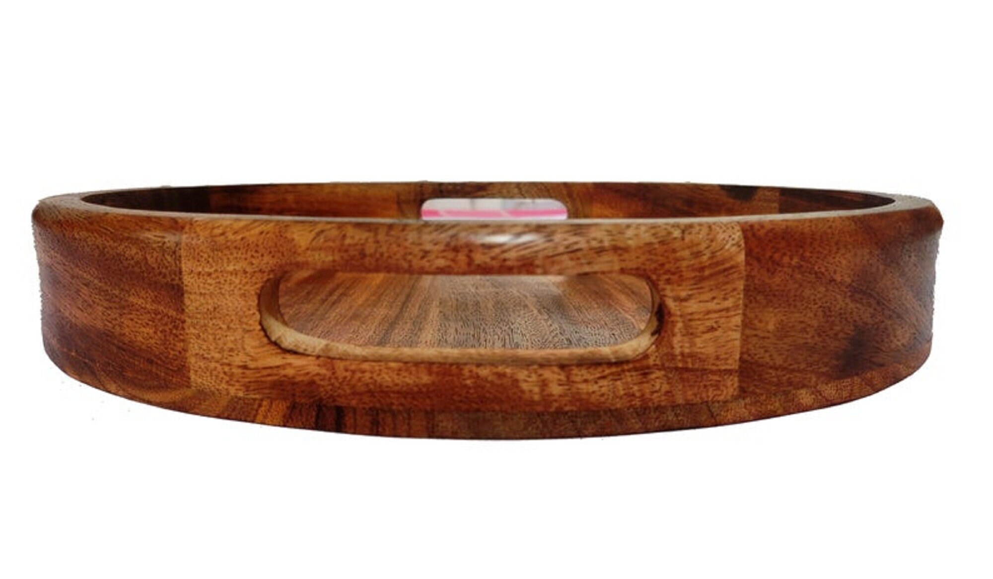 ROUND WOODEN TRAY Mango Wood Multipurpose Round Serving Etsy