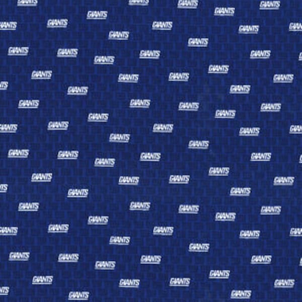 NEW YORK GIANTS 100% Cotton Fabric by Fabric Traditions (Choose Your Cut)