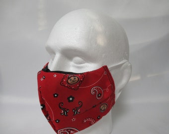 Washable FACE MASK 100% Cotton Ohio State Handmade Made in the USA