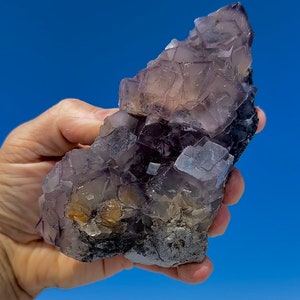 Yaogangxian!! RARE!! Was 1200 now 829! HUGE!! Over 1lb Purple Fluorite SW Ore Yaogangxian Purple Window Fluorite Specimen Crystal Ultra Rare