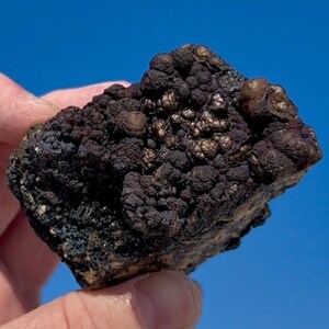 Rainbow Grape Hematite Specimen: Copper Gold Botryoidal Crystal, 158g