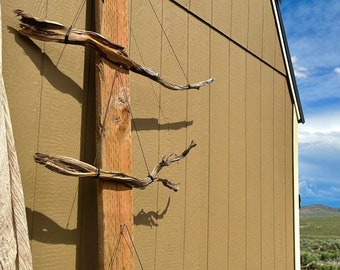 Hanging Desert Sage Branches!! 5pc 18”+ Western Art Decor Desert Driftwood Dry Sage Hand Foraged Ethically Sourced Sanded Sealed Driftwood!