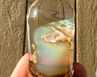 Wow! JELLY OPAL! Best Virgin Valley Opal Rare 45ct+ Precious Opal Water Opal! Best High Fire Contraluz Opal Nevada USA Hydrophane Limbcast!!