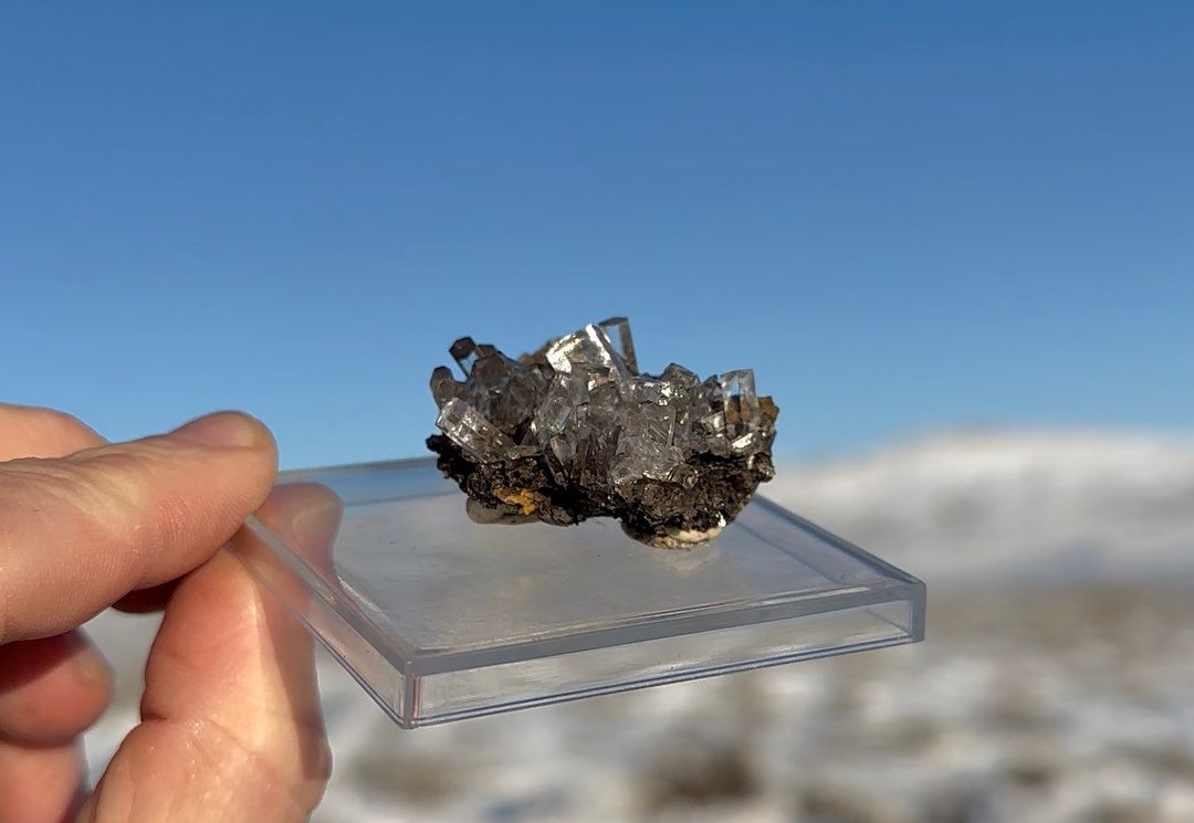 天然オーロラクリア透明6柱状方解石標本希少で美しい標本 - Etsy 日本