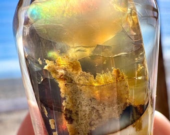 Incredible Opal! Best Virgin Valley Opal Rare 35ct+ Precious Opal STUNNING Best High Fire Contraluz Opal Nevada USA Hydrophane Opal Limbcast