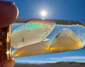 100carat+!! 3 Large Virgin Valley Opals Rare!! Precious Opal STUNNING Best High Fire Opal Contraluz Opal Nevada USA Hydrophane Opal Limbcast